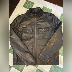 Brown Unisex Leather Jacket